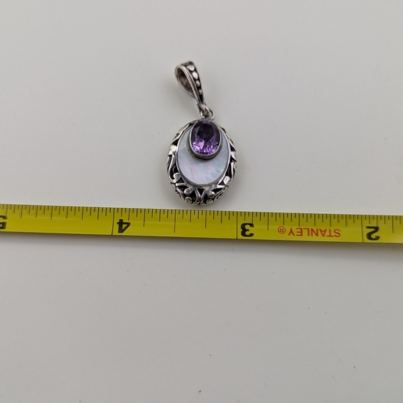 925 Amethyst  pendant - Picture 6 of 6